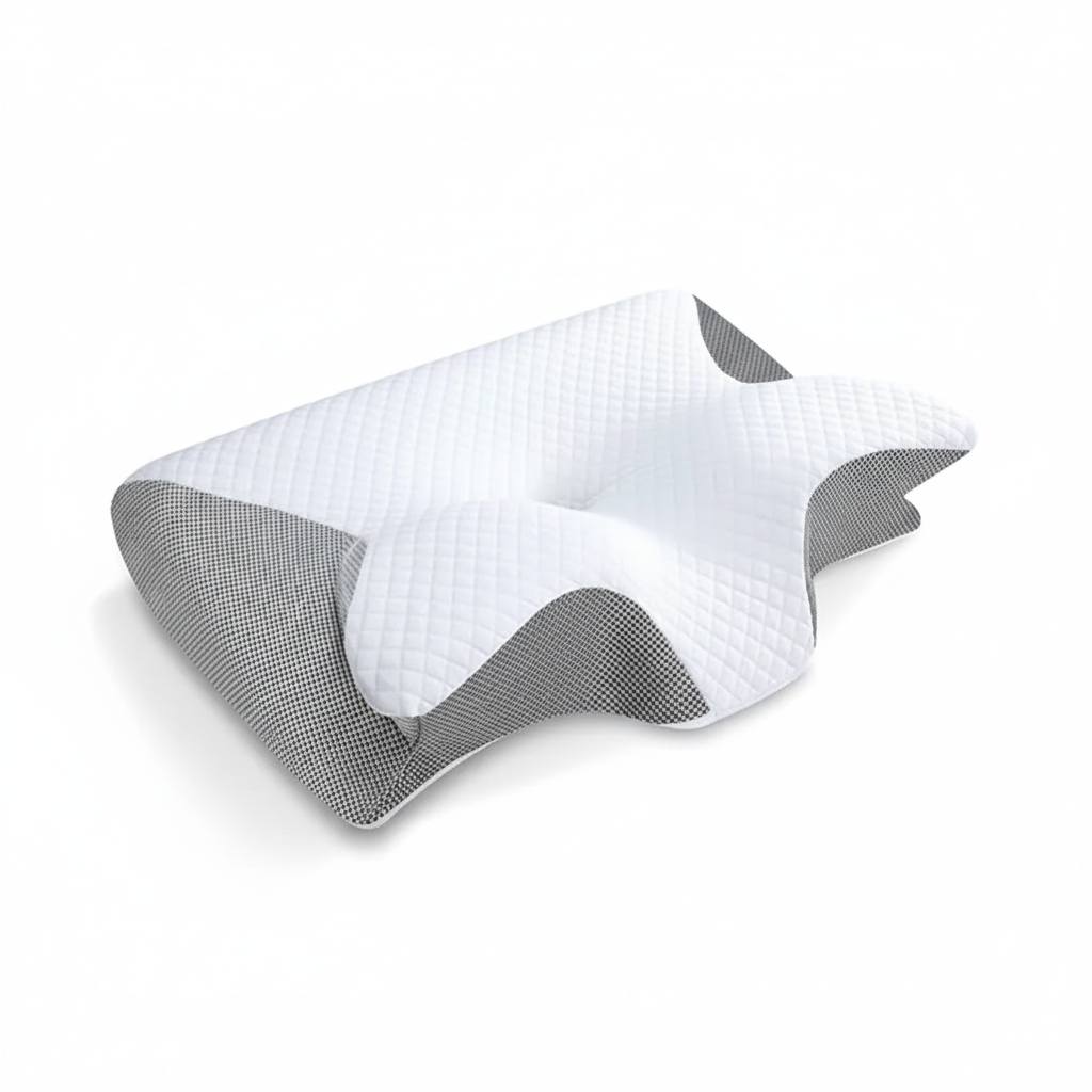 Oreiller Cervical Mémoire 2-en-1 Orthopédique